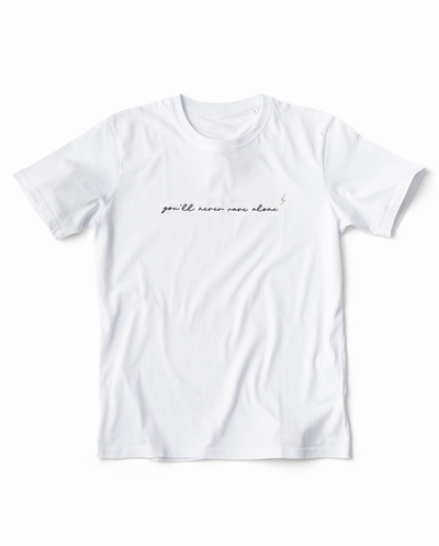 YNRA t-shirt male white you'll never rave alone
